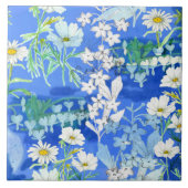 Witte Bloem Tuin Kosmos Bloedend Hart Tegeltje (Voorkant)