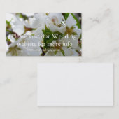 Witte bloem visitekaartje (Voorkant / Achterkant)