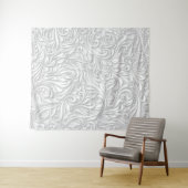 Witte Bloem Wandkleed (In Situ (horizontaal))