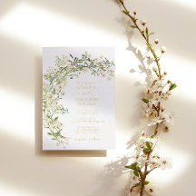 Witte bloem wilde bloemen botanische trouw goud