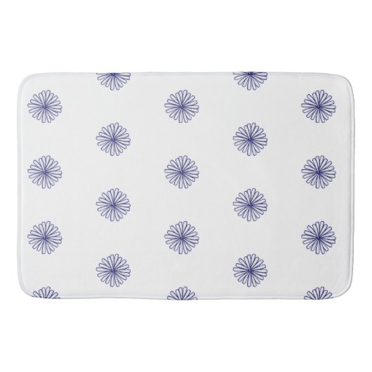 Witte Bloemblaadjes Witte Cadeau Huisdecoratie Badmat (Voorkant)