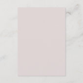 Witte Bloemblush Mauve Enclosure Kaart (Achterkant)