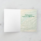 Witte Bloemen Aangepaste Sympathie Kaart Sjabloon (Binnen)