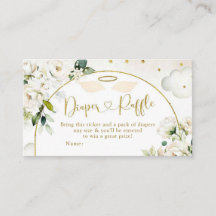 Witte Bloemen Baby Heaven Verzonden Luier Raffle