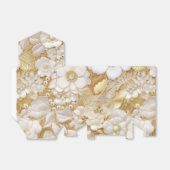 Witte Bloemen Bedankdoosjes (Uitgevouwen)