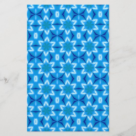 Witte bloemen, bevroren briefpapier (Voorkant)