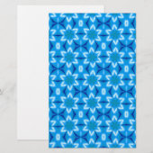 Witte bloemen, bevroren briefpapier (Voorkant / Achterkant)