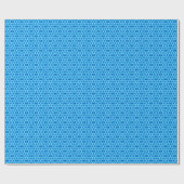 Witte bloemen, bevroren cadeaupapier (Vlak)