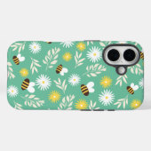 Witte Bloemen, Bijen Design Otterbox iPhone 16 Hoe Case-Mate iPhone Case (Achterkant (horizontaal))