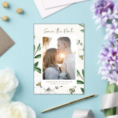  witte bloemen Botanische foto Acryl Uitnodigingen (Insitu (Huwelijk))