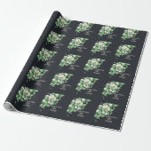 Witte Bloemen Bruiloft Cadeaupapier (Uitgerold)