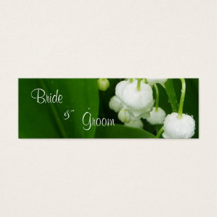 Witte Bloemen Bruiloft Dank u Kaart Label