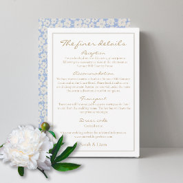 Witte Bloemen Bruiloft Detail Behuizing Kaart