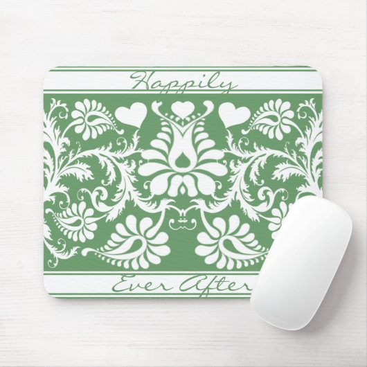 Witte  Bloemen bruiloft gunsten Muismat (Met muis)