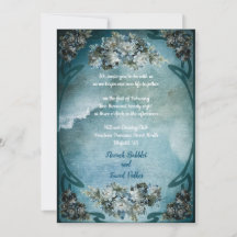 witte bloemen Cloudy Sky Romantic Wedding