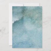  witte bloemen Cloudy Sky Romantic Wedding Kaart (Achterkant)