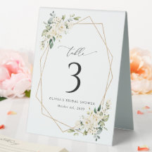 Witte bloemen, Cream Flowers, Boho, Table Numbers