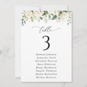 Witte bloemen, Cream Flowers, Zitkaarten Kaarten (Voorkant)