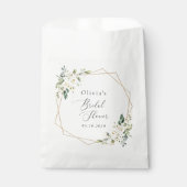 Witte Bloemen, Crème Bloemen, Boho, Bruidsfeest Bedankzakje (Voorkant)