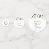Witte Bloemen, Crème Bloemen, Boho, Bruidsfeest Confetti (Voorkanten)