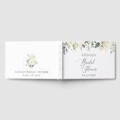 Witte Bloemen, Crème Bloemen, Boho, Bruidsfeest Gastenboek (Volledig)