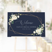 Witte Bloemen, Crème Bloemen, Boho, Bruidsontvangs Poster