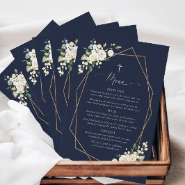 Witte Bloemen, Crème Bloemen, Boho, Doopmenu