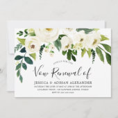 Witte Bloemen & Crème Elegante Hernieuwing van Gel Kaart (Voorkant)