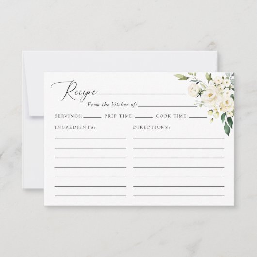 Witte bloemen, crèmebloemen, Vrijgezellenfeest rec (Voorkant)