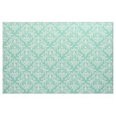 Witte Bloemen Damasks-aangepaste munt achtergrond Stof (Fat Quarter)