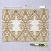 Witte bloemen Decoratief Goud Weefsel Papier (Craft)