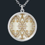 Witte bloemen decoratief gouden Ketting<br><div class="desc">Mooie witte bloemen decoratief gouden Ketting</div>