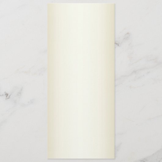 Witte bloemen Decoratieve gouden bruiloft menu (Achterkant)