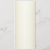 Witte bloemen Decoratieve gouden bruiloft menu (Achterkant)