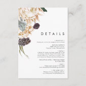 Witte Bloemen Details Behuizing Kaart (Voorkant)