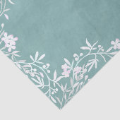 Witte Bloemen elke kleur Waterverf bruiloft Tissuepapier (Detail)