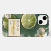 WITTE BLOEMEN EN CITROEN IN DE ZEE Case-Mate iPhone CASE (Achterkant (horizontaal))
