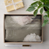 Witte bloemen en ephemera-ontkoppeling tissuepapier (Geschenk)