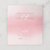 Witte bloemen en Lijst Plaatskaartje (Buitenkant ongevouwen)