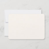 Witte Bloemen en Pampas Grass Bruiloft Boeket RSVP Kaartje (Achterkant)