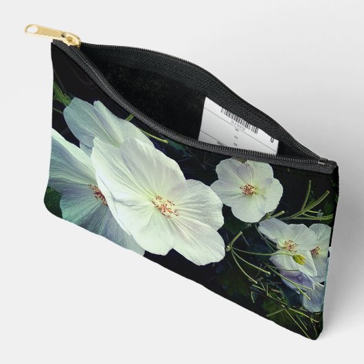 Witte bloemen etui (Open)