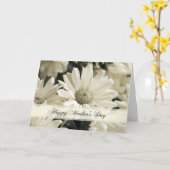 Witte Bloemen Foto Moederdag Kaart (Gele Bloem)