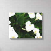 Witte Bloemen Fotoprint Canvas Afdruk (Voorkant)