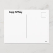 Witte bloemen Gefeliciteerd met je verjaardag. Ane Feestdagenkaart (Achterkant)