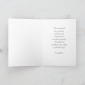 Witte bloemen Gefeliciteerd met je verwachtingen Kaart (Binnen)