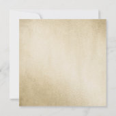 Witte Bloemen Goud 50ste Huwelijksjubileum Kaart (Achterkant)