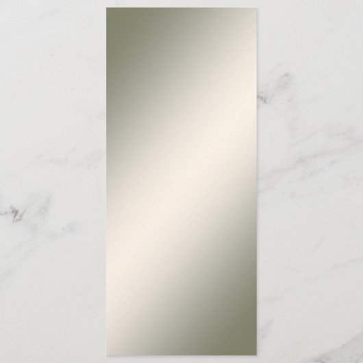 Witte Bloemen Goud  Trouwmenu Menu (Achterkant)