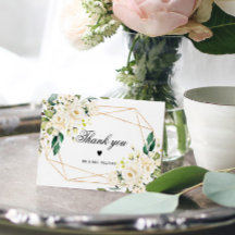 Witte Bloemen & Gouden Lijst