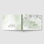 witte bloemen greenery gold gastboek gastenboek (Volledig)
