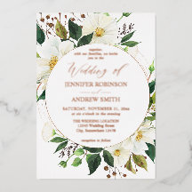Witte bloemen & groen 1 Trouwen